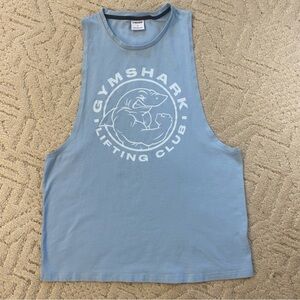 Gymshark Light Blue Men's Lifting Club Tank Top Large Exercise Activewear